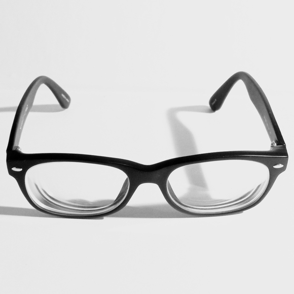 Japanese Bisindei Unisex Black Matt Square Eyeglasses Frames - Picture 7 of 11